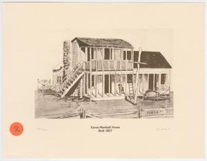 Illustration of the Eanes-Marshall Home