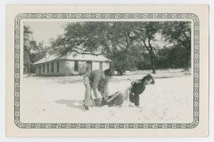Students Playing in the Snow