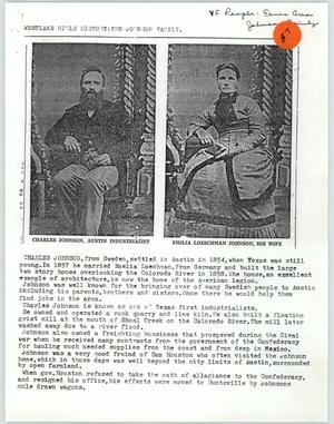 Westlake Hills History: The Johnson Family